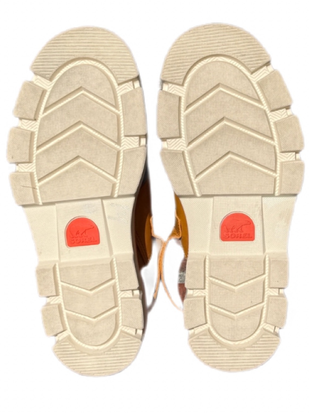 Sorel Rein CB Crisscross Platform Sandals Canyon Gold/Tan Leather Women’s 9 - Picture 10 of 11